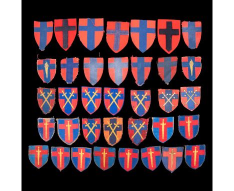 A large group of British Rhine Army formation signs
