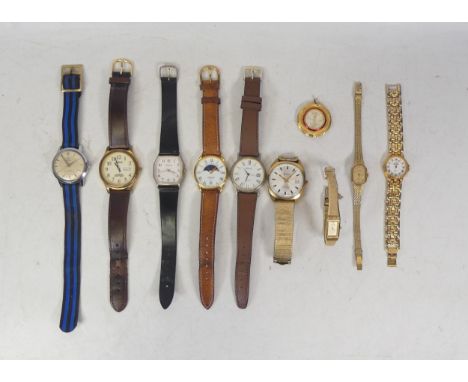 A collection of ladies and gentlemans vintage wristwatches, including gents Ingersoll, Constant,Fortis, Accurist etc (10)