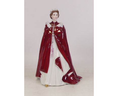 Royal Worcester Lady Figure in celebration of the Queen's 80th Birthday 2006