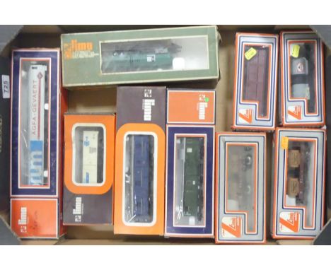 Selection of Boxed Lima HO and OO Gauge Freight Carriages. Untested and in various condition (1 Tray)