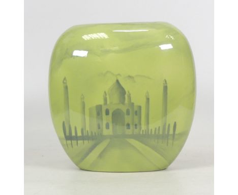 Peggy Davies Ceramic Pocket Vase by Victoria Bourne. Limited Edition, numbered 5 of 100. Vendor has added stickers to back of