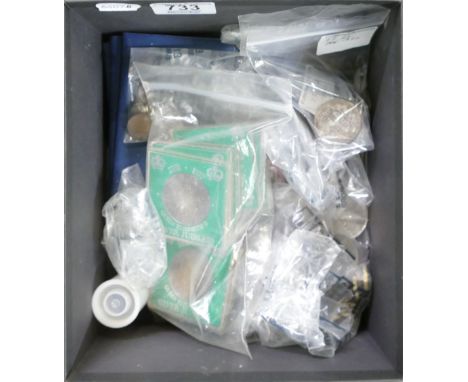 Job lot of UK &amp; other coins - Includes pre 1946 UK silver coinage (151.2g), pre 1920 silver coins (77.2g), Chinese bankno