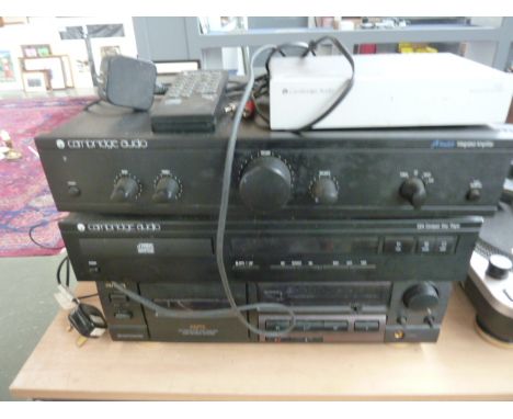 Cambridge Audio A1 Mk 3 Integrated Amplifier; Cambridge Audio CD4 Compact Disc Player with remote control; Cambridge Audio 54