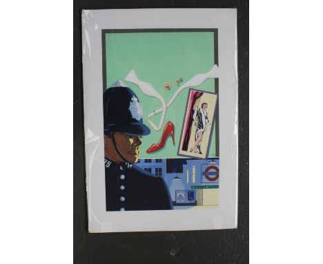 Two David Juniper vintage prints, mounted and wrapped (2)