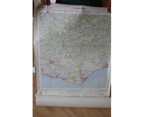 A number of Ordnance Survery Maps of Great Britain, of mainly the south east of England, including London, Eastborne, South D