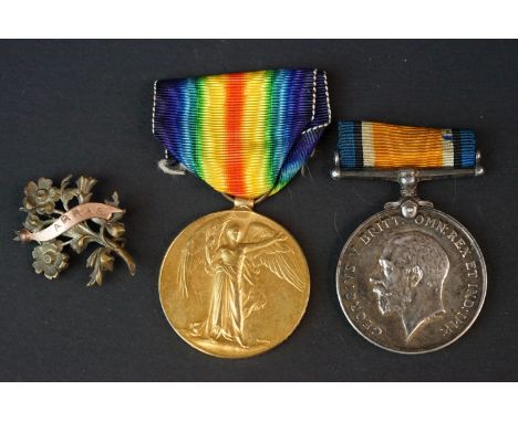 A Full Size British World War One Medal Pair To Include The Great War Of Civilisation Victory Medal And The 1914-1918 British