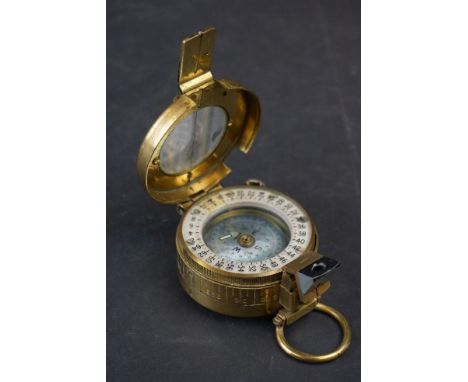 A British Military Issued Brass Marching Compass No.40514 Mk.III By T.G.Co. Ltd, Dated 1940 And Marked With The British Broad