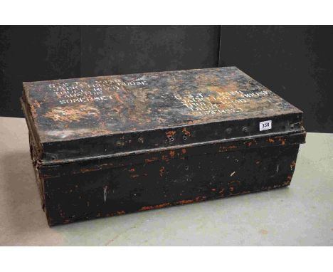 A Large Military Storage Storage Trunk. 