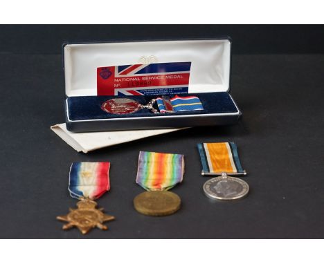 A Full Size British World War One Medal Trio To Include The Great War Of Civilisation Victory Medal, The 1914-1918 British Wa