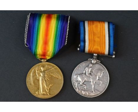 A Full Size British World War One Medal Pair To Include The Great War Of Civilisation Victory Medal And The 1914-1918 British