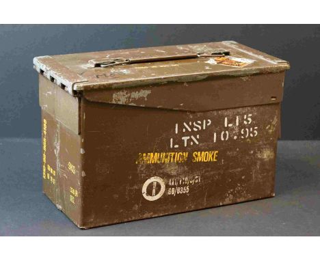 A British Military Ammunition Box Originally Containing Six 51mm Rounds. 