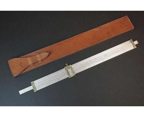 A British World War One Aluminium And Brass Slide Rule By J.A. Nicholl &amp; Co. Of London, Dated 1916 And Marked With The Br