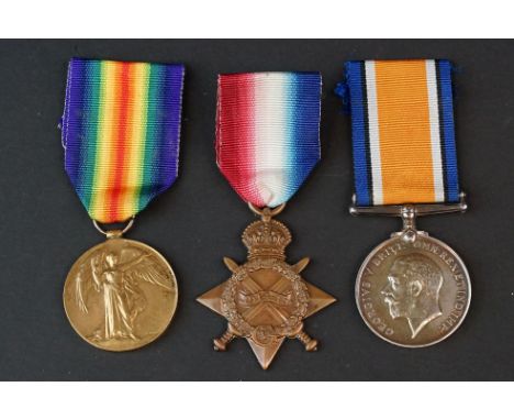 A Full Size British World War One Medal Trio To Include The Great War Of Civilisation Victory Medal, The 1914-1918 British Wa