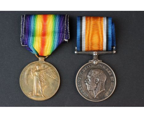 A Full Size British World War One Medal Pair To Include The Great War Of Civilisation Victory Medal And The 1914-1918 British