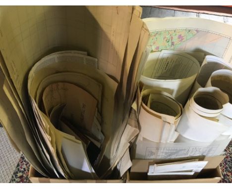 Large quantity of maps including Ordnance Survey mainly relating to Lincolnshire (2 boxes)