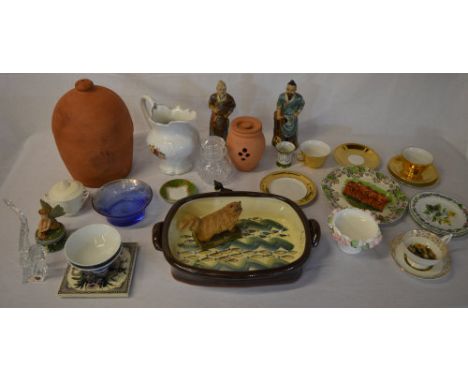 Various ceramics including Royal Worcester, terracotta etc