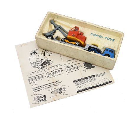 Boxed Corgi Toys: Machinery Carrier with Bedford Tractor Unit and Priestman Cub Shovel, Gift Set no.27.&nbsp;