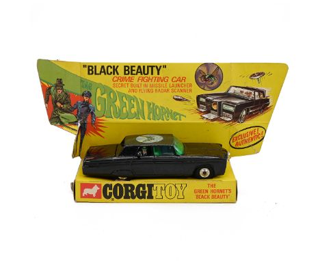 Vintage Corgi toy car boxed -The Green Hornet Black Beauty #268 c1966. Complete and in v. lightly played condition. Original 