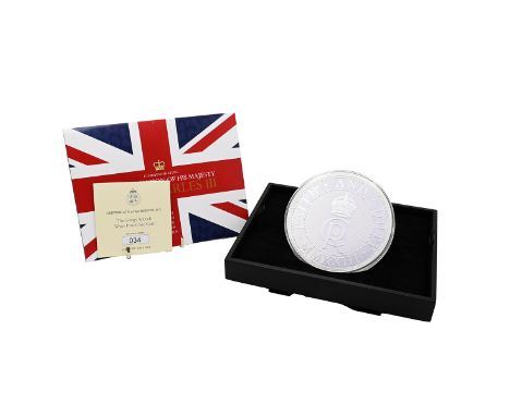 2023 Jersey 5oz King Charles III The King's Speech coronation silver proof coin in original presentation box with certificate