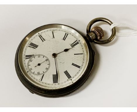 LONGINES ANTIMAGNETIC H/M SILVER POCKET WATCH WITH MAKERS MARK - FULLY WORKING