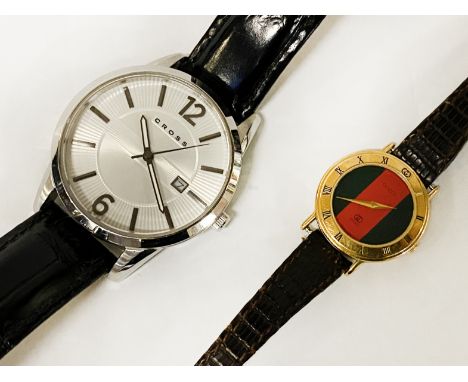 GUCCI &amp; CROSS - 2 WATCHES