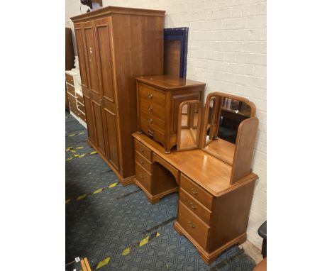 WARDROBE, DRESSING TABLE &amp; SIDE TABLE