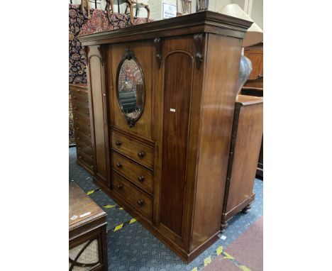 VICTORIAN TRIPLE WARDROBE