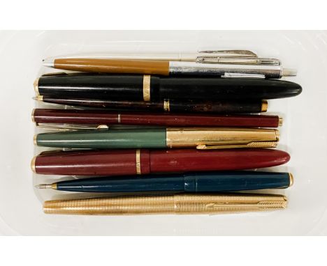 COLLECTION OF PENS - 3 WITH 14K GOLD NIBS