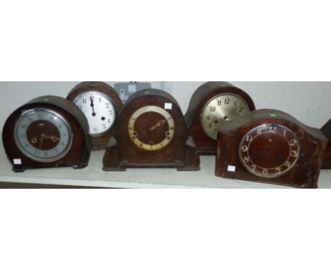 A selection of 1930's mantel clocks