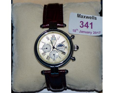 A WM of Switzerland automatic chronometer watch, boxed