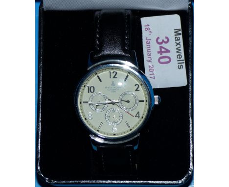 A Danbury Mint multifunction automatic chronometer watch, boxed