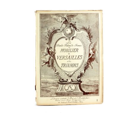 EGGIMANN (CHARLES) LES MOBILIER DE VERSAILLES ET DES TRIANONS five albums of large scale black and white photographs of furni