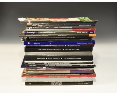 1998-2012 AD. A mixed group of auction and saleroom catalogues comprising: Apex Philatelic UK & World stamps 6 November 2011;