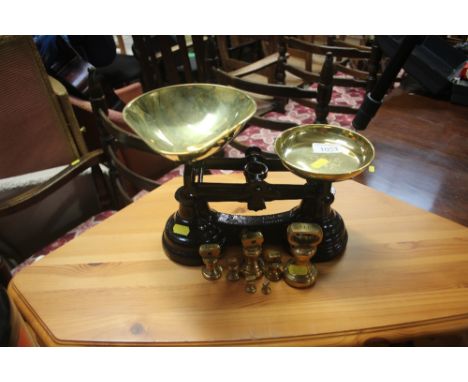 A set of balance scales 
