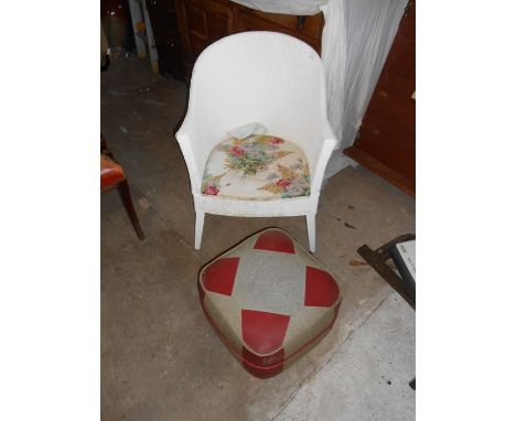 Commode Chair and Vintage Footstoll