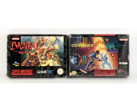 Super Nintendo (SNES) Brawler bundle Includes: Brutal: Paws of Fury (PAL) and Street Combat (NTSC) Street Combat is complete 