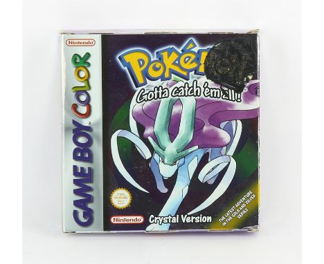 Nintendo Game Boy Colour Pokémon Crystal (PAL) Game is boxed, without its manual and in good condition There is a notable mar