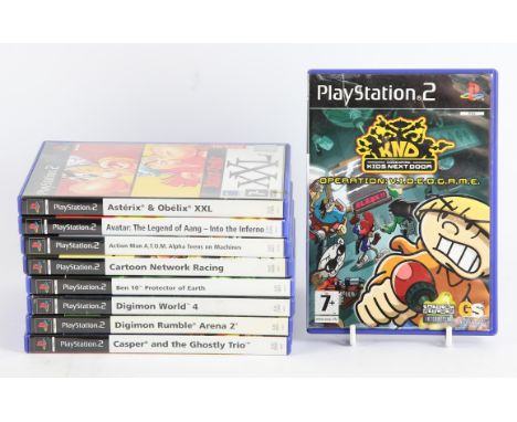 PlayStation 2 (PS2) Cartoon bundle (PAL) [9] Includes: Asterix & Obelix XXL, Avatar: The Legend of Aang, Action Man A.T.O.M.,