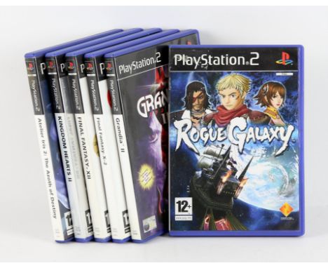 PlayStation 2 (PS2) RPG bundle (PAL) [6] Includes: Atelier Iris 2, Kingdom Hearts II, Final Fantasy XII, Final Fantasy X-2, R