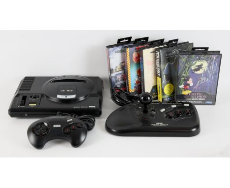SEGA Mega Drive bundle (PAL) Includes: Mega Drive console, Mega Drive Controller Pad, Arcade Power Stick Peripheral, power su