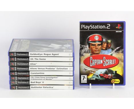 PlayStation 2 (PS2) Tie-in bundle (PAL) [9] Includes: 24: The Game, Alias, Alien Versus Predator Extinction, Goldeneye: Rogue