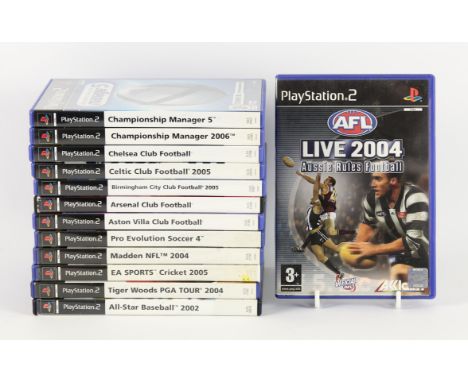 PlayStation 2 (PS2) Sports bundle (PAL) [13] Includes: All-Star Baseball 2002, Tiger Woods PGA Tour 2004, EA Sports Cricket 2