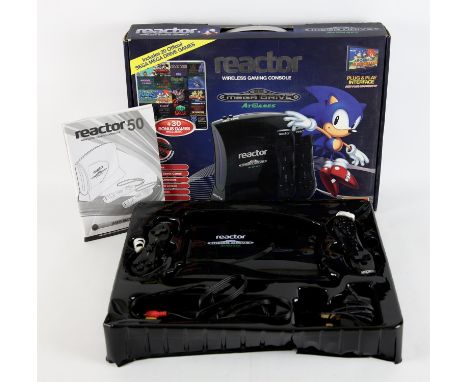 Reactor Wireless Gaming Plug & Play Console Includes 20 Sega Mega Drive games + 30 bonus games built-in and 2 controllers Ite