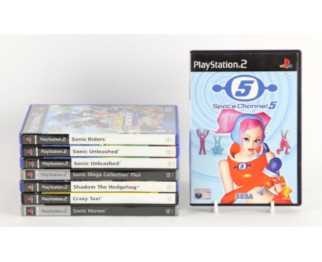 PlayStation 2 (PS2) Sega bundle (PAL) [8] Includes: Crazy Taxi, Sonic Heroes [Platinum], Sonic Mega Collection Plus [Platinum