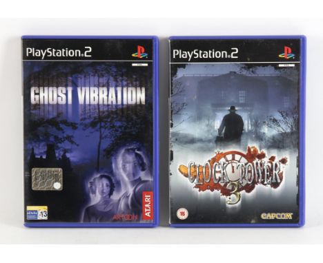 PlayStation 2 (PS2) Horror bundle (PAL) Includes: Clock Tower 3 and Ghost Vibration Games are complete, boxed and in great co