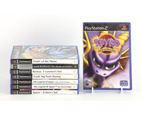 PlayStation 2 (PS2) Mascots bundle (PAL) [8] Includes: Crash Tag Team Racing, Crash of the Titans, Crash Bandictoot: The Wrat