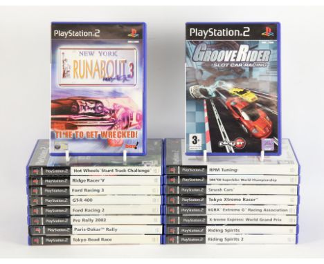 PlayStation 2 (PS2) Arcade/Racing bundle (PAL) [18] Includes: GT-R 400, Runabout 3 Neo Age, Grooverider - Slot Car Racing, RP