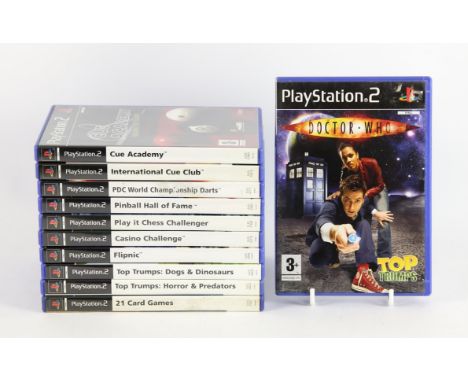 PlayStation 2 (PS2) Parlour Games bundle (PAL) [11] Includes: Flipnic, Cue Academy, Casino Challenge, 21 Card Games, Top Trum