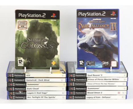 PlayStation 2 (PS2) Fantasy bundle (PAL) [14] Includes: Dark Cloud, Legaia 2: Duel Saga, Baldur's Gate: Dark Alliance II, Arc
