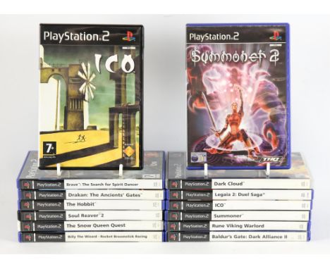 PlayStation 2 (PS2) Fantasy bundle (PAL) [14] Includes: Dark Cloud, Legaia 2: Duel Saga, Baldur's Gate: Dark Alliance II, ICO
